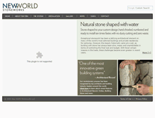 Tablet Screenshot of newworldstoneworks.com